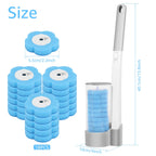 18/36Pcs Disposable Toilet Brush Wall Mounted Toilet Brush with Replacement Head Cleaning Set Home Bathroom WC Accessories
