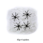 Luminous Halloween Spider Web – Glowing Cobweb & Scary Party Decor