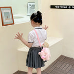 Piglet Plush Bag for Girl Korean Version Large Capacity Lady Shoulder Bag Cartoon Ins Cute Doll Messenger Bag Handbags Crossbody