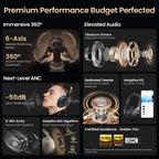 HAYLOU S40 ANC Wireless Headphones – Hi-Res LDAC Over-Ear Headset