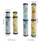 Classic colorful kaleidoscope with three-mirror design, retractable, timeless educational toy