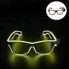 New Cool Wireless Glowing LED Light Up Glasses For Rave Festival Party Luminous Neon Mosaic Sunglasses Club Disco Eye Glasses