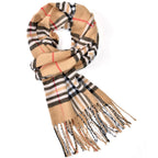 1PCPlaid Scarf Tassel Design Classic Checked Pattern Soft Warm Winter Fashion Accessory For Women Elegant Large Scarf Shawl Wrap
