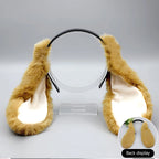 1PC Cute Bunny Ears Headband Plush Rabbit Hair Hoop Headwear Cosplay Costume Hair Accessories For Adults Party
