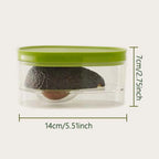 1pc Avocado Food Storage Box Space Saving Avocado Saver Plastic Fruit Container for Kitchen Crisper Vegetable Organizer