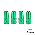 4PCS Aluminum Alloy Presta Valve Caps For Road MTB Track Racing Bike Tires French Valve Wheel Tube Covers