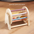 Montessori Infant Wooden Toys Coin Ball Busy Drum Baby Teaching Aid Gifts Color Shape Cognition Match Educational Sensory Toy