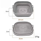 Foldable Air Fryer Silicone Liner Reusable Air Fryer Silicone Baking Tray Food Grade Silicone Air Fryer Mat