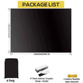 100 Blackout Darkest House Blackout Window Privacy Film Tint Anti Look Cover Glass Window Cloth Car Stickers Light Block Sticker