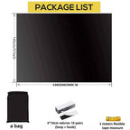 100 Blackout Darkest House Blackout Window Privacy Film Tint Anti Look Cover Glass Window Cloth Car Stickers Light Block Sticker