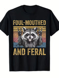 Funny Raccoon Graphic T-Shirt – Retro Vintage Unisex Tee