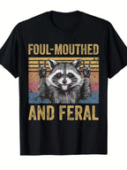 Funny Raccoon Graphic T-Shirt – Retro Vintage Unisex Tee