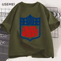 Bad Bunny Football Printed Tshirts Men Women Short Sleeeve Tshirt Printed Graphic T Shirts High Quality T-shirt Men's Clothes