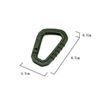 Tactical MOLLE Carabiner Clip EDC Keychain for Camping Gear