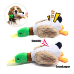 Cute Plush Duck Dog Squeaky Toy – Interactive Chew for Small & Medium Dogs