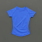 Short Sleeve Seamless Yoga Top Women Quick Dry Breathable Slim Fit Workout Gym Running Fitted Sports T-Shirt Activewear