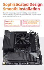 TEUCER UT45 Series CPU Cooler 45mm ITX Case Air Cooling Radiator with UT12015 FDB Fan for AM5 AM4 and LGA1700 1200 2011 for X99