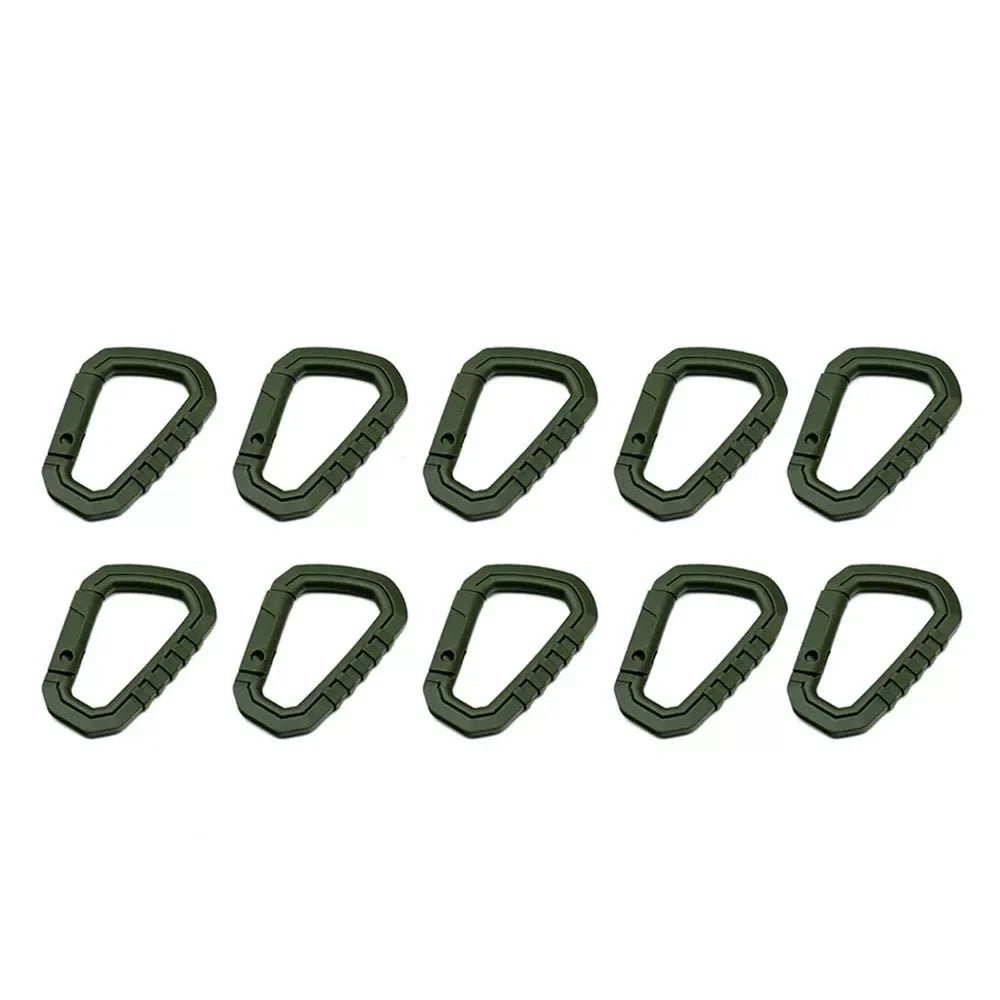 Tactical MOLLE Carabiner Clip EDC Keychain for Camping Gear