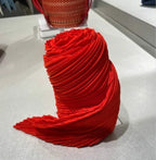 Miyake Pleated Women Scarf Shawl Fabric Korean Fashion Thin Sunscreen Scarf Foulard Femme Luxe Marque Hijabs for Woman