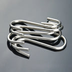 10 pcs Stainless steel S shaped hook Large hook S hook, multi purpose S shaped hook metal S-hook hook for kitchen and bathroom