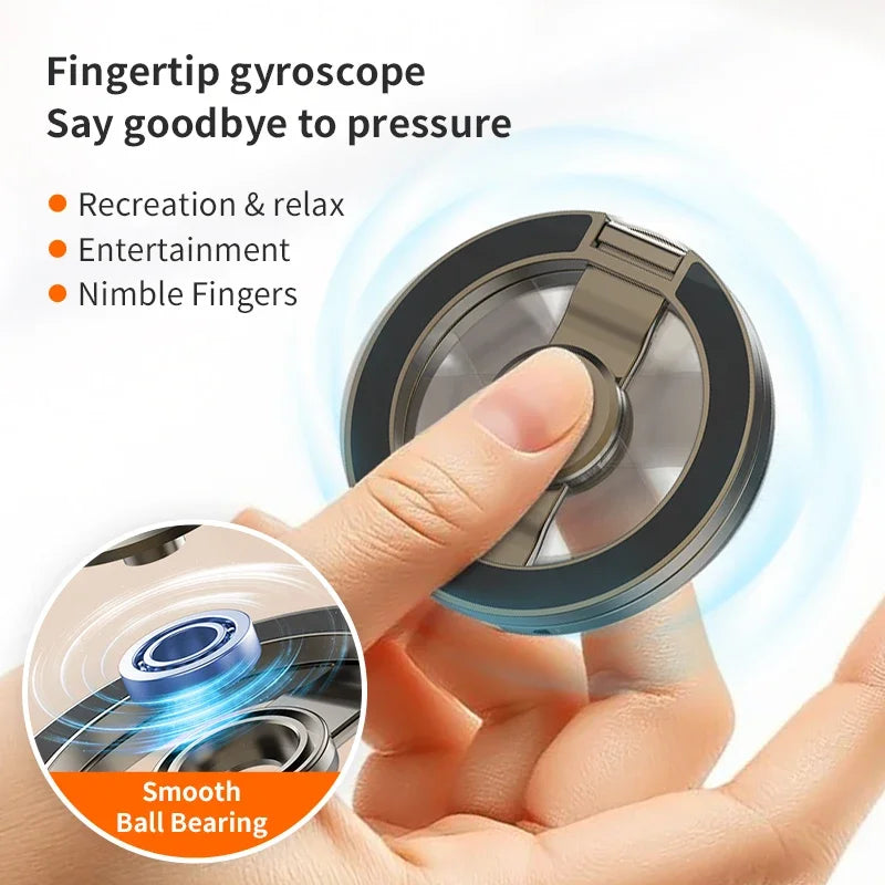 Foldable Double-Sided For Magsafe iPhone Holder 360° Rotating Stand with Strong Magnet Finger Grip for iPhone 17/16/15/14/13