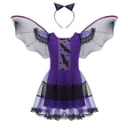 Girls Vampire Costume Gothic Tutu Dress – Halloween Fantasy Outfit