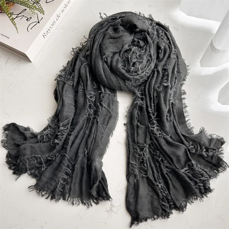 Ruins Style Unisex Steampunk Hip Hop Cotton Linen Scarf Retro Apocalyptic Scarves Techwear Capes Outdoor Tactical Shawl