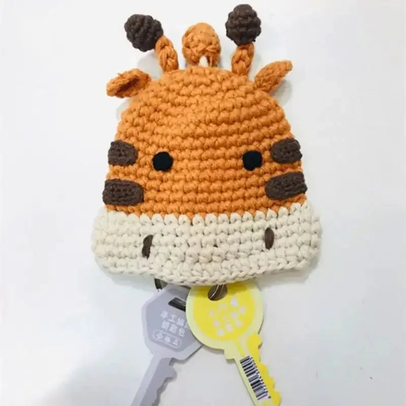 Cute Crochet Cactus Keychain Decorative Bag Charm