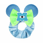 Cute Mouse Ears Velvet Scrunchies Hairband Women Elastic Ponytail Holder Girls Sequin Bow 2023 Kids Party DIY Hair Accessories