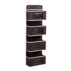 1pc Four-layer Storage Bag Door Hanging Fabric Organizer Bag For Sundries Items Underwear Socks