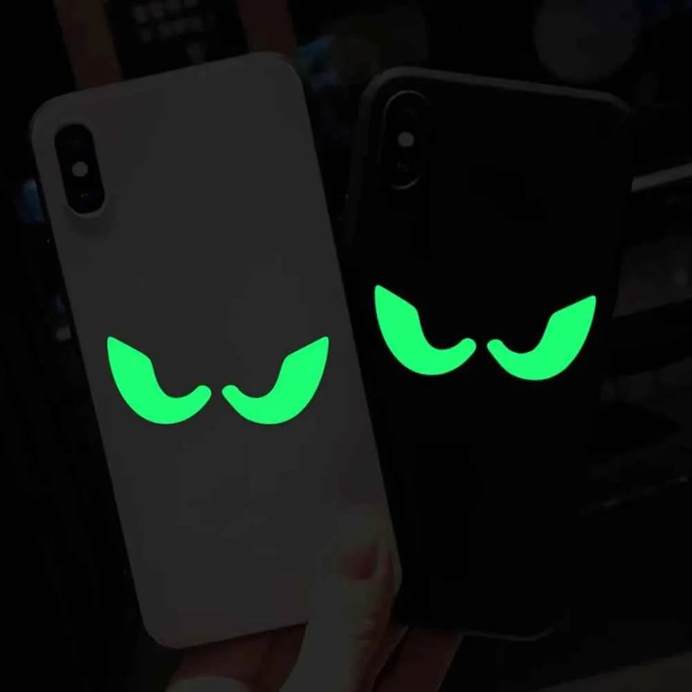 Halloween Luminous Window Stickers – Glowing Eyes, Bats & Ghost Decor