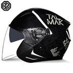 2025 Latest High Quality Motorcycle Helmet Half Covering Dual Lens Cascos para Motos Male Female Couple Capacetes de Moto
