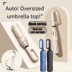 Oversized Reinforced Windproof Rainproof Dual-use UV Resistant Fully Automatic Rotating Ring Buckle Umbrella Fold Double Keel