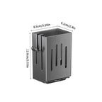 1pc/2pcs Wall-mounted Chopstick Holder Household Kitchen Sink Tableware Storage Rack Punch-free Drain with Water Tray with Hook