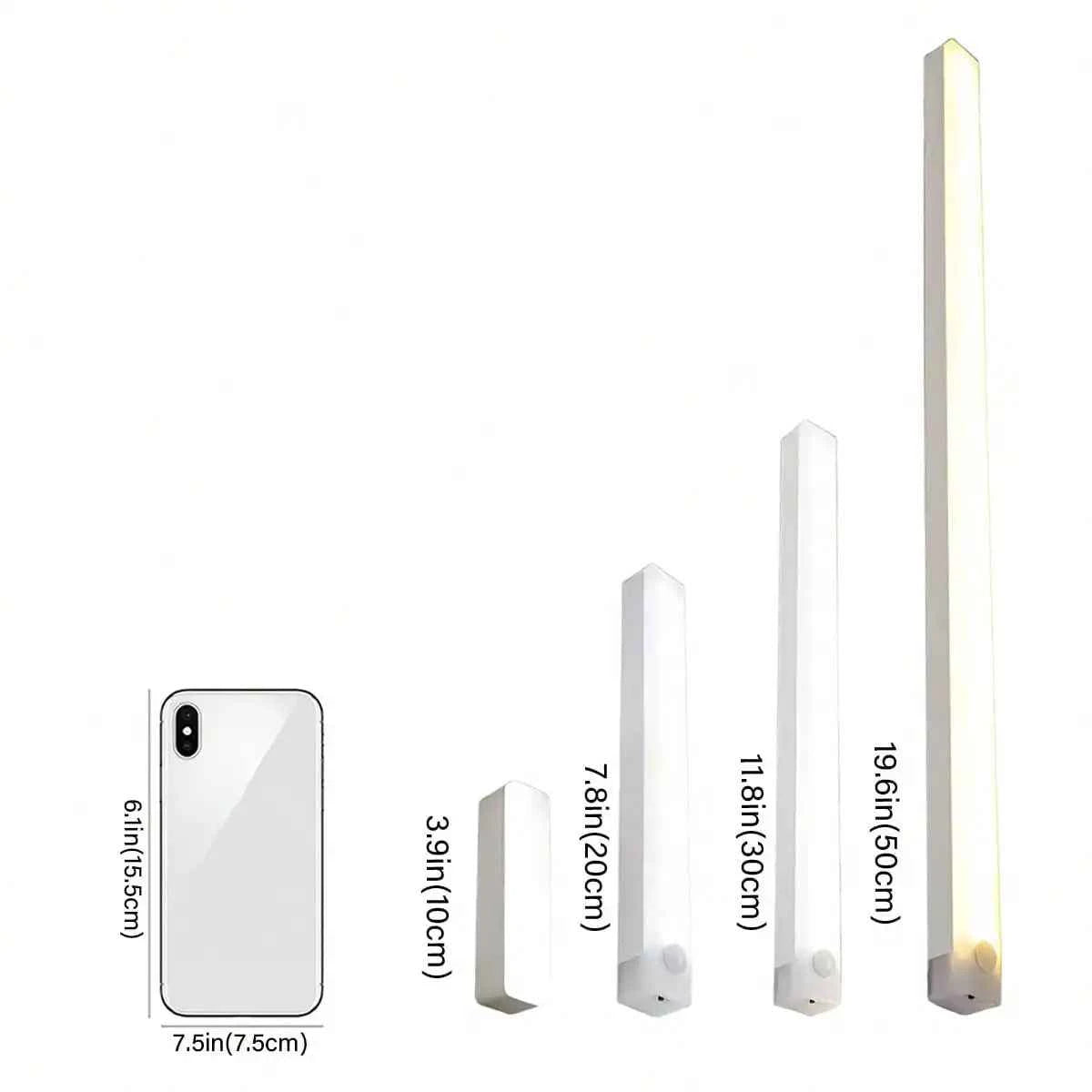 Wireless LED Night Light Rechargeable Magnetic Sensor Light Closet Kitchen Bedroom Stair Sensor Light Home Decor Wall Lamp
