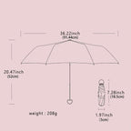 Ultralight And Compact Portable Capsule Umbrella UV Protection Umbrella Mini Five-fold Umbrella