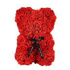 2026 Artificial Flower Eternal Rose Teddy Bear for 520 Mom Mother's Day Birthday Valentine's Day Anniversary Gifts & Decorations