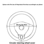 Car steering wheel cover without inner ring in winter plush warm soft comfortable non-slip elastic elastic handlebar cover
