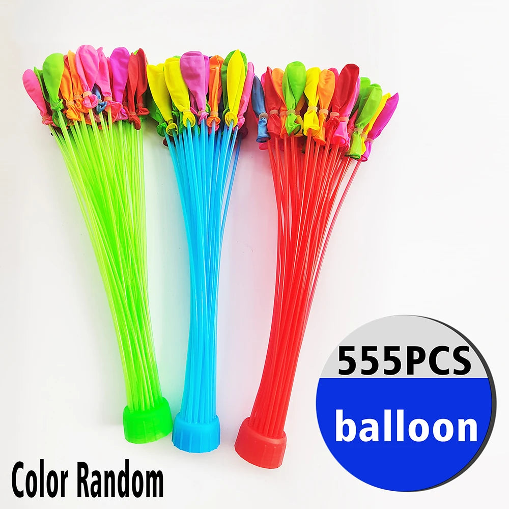 555/1111pcs Fast Water Filling Balloon Summer Entertainment Children's Beach Toys Water Projectile Festivals Party Water Balloon