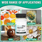 20/60/120ml Clay Varnish Acrylic Air Dry High Gloss Finish Air Dry Clay Sealant for Ceramics Oil Painting Wood Maintenance