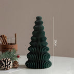 Paper Christmas Tree Ornaments 3D Honeycomb Christmas Tree Decorations Folded Paper 2026 Xmas New Year Desktop Arrangement Decor