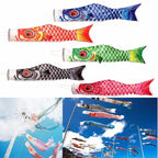 Japanese Carp Windsock Colorful Fish Flag Hanging Yard Decor