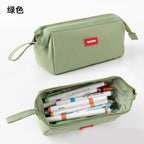 Large Capacity Pencil Case With Pen Holder Label Minimalist Student Stationery Storage Creative Stationery Storage Bag