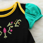 Baby Romper Tutu Dress with Headband Infant Baby Girl Princess Clothes Cute Design Kids Dress Halloween Party Costumes Outfit