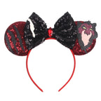 2026 Latest Halloween Cobweb Ears Headband Women Festival DIY Mouse Hairband Kids Party Villains Cosplay DIY Hair Accessories