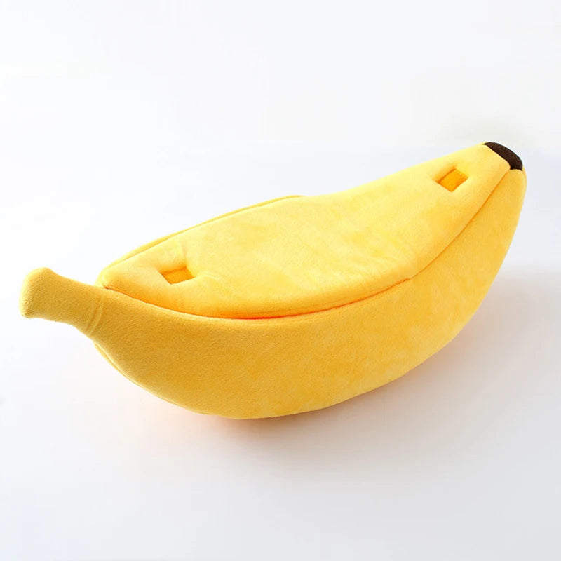 Banana Cat Bed House Funny Cute Cozy Cat Mat Beds Warm Durable Portable Pet Basket Kennel Dog Cushion Cat Supplies Multicolor - WTN Essentials 