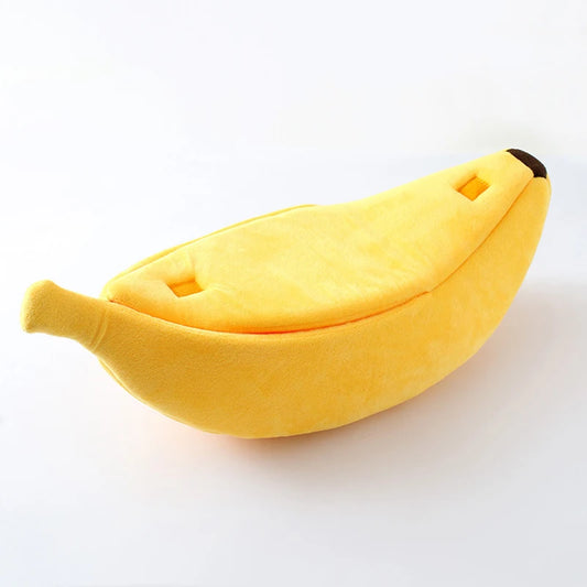 Banana Cat Bed House Funny Cute Cozy Cat Mat Beds Warm Durable Portable Pet Basket Kennel Dog Cushion Cat Supplies Multicolor - WTN Essentials 