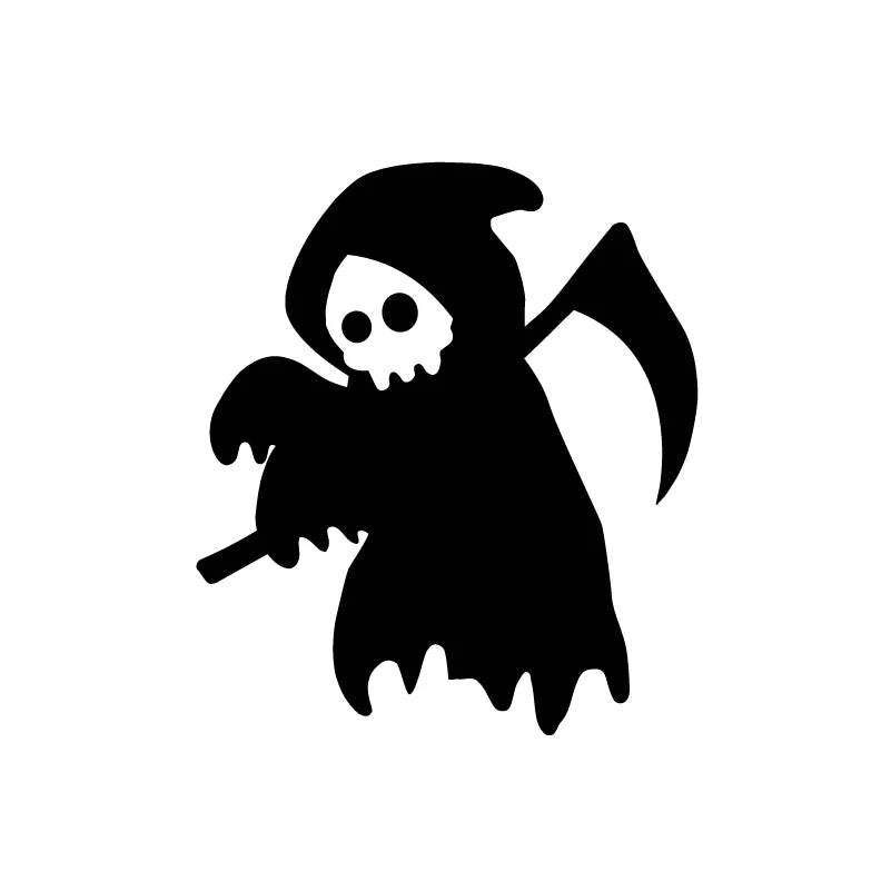 Halloween Car Rearview Mirror Ghost Stickers – Spooky Bat Decals