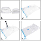 Vacuum Storage Bags With Valve Folding Compressed Space Saving Clothes Storage Big Size For Towel Cloth Blanket