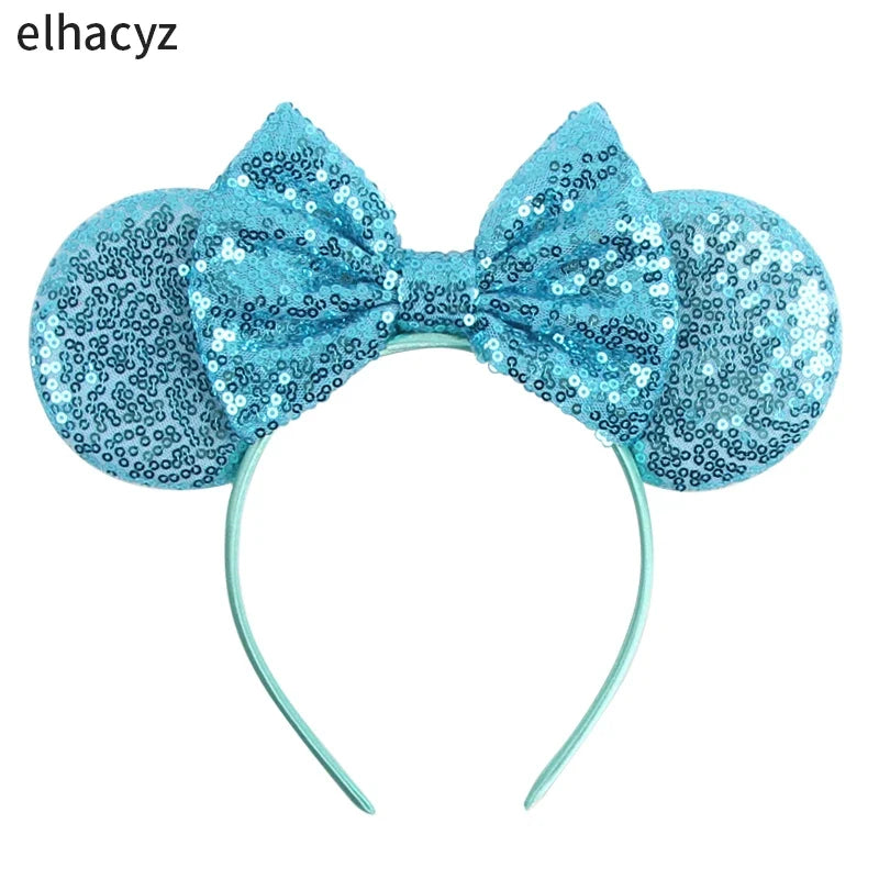 2026 Chic Embroidery Sequin Ears Headband Classical DOT Bow Hairband For Girls Women Party Head Wear Kids DIY Hair Accessories